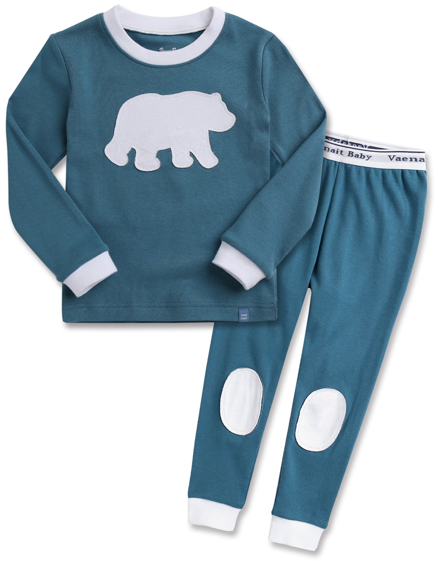 Bono Bear Bluegreen Long Sleeve Pajama - Go PJ Party