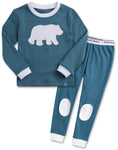 Bono Bear Bluegreen Long Sleeve Pajama - Go PJ Party