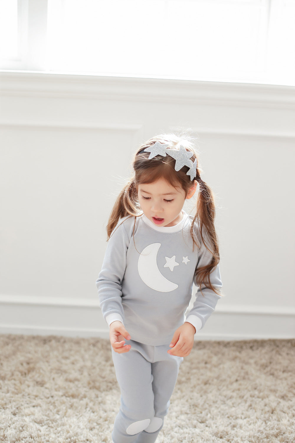 Good Night Grey Long Sleeve Pajama - Go PJ Party