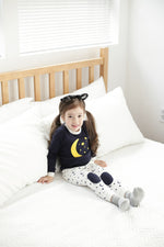 Good Night Black Long Sleeve Pajama - Go PJ Party