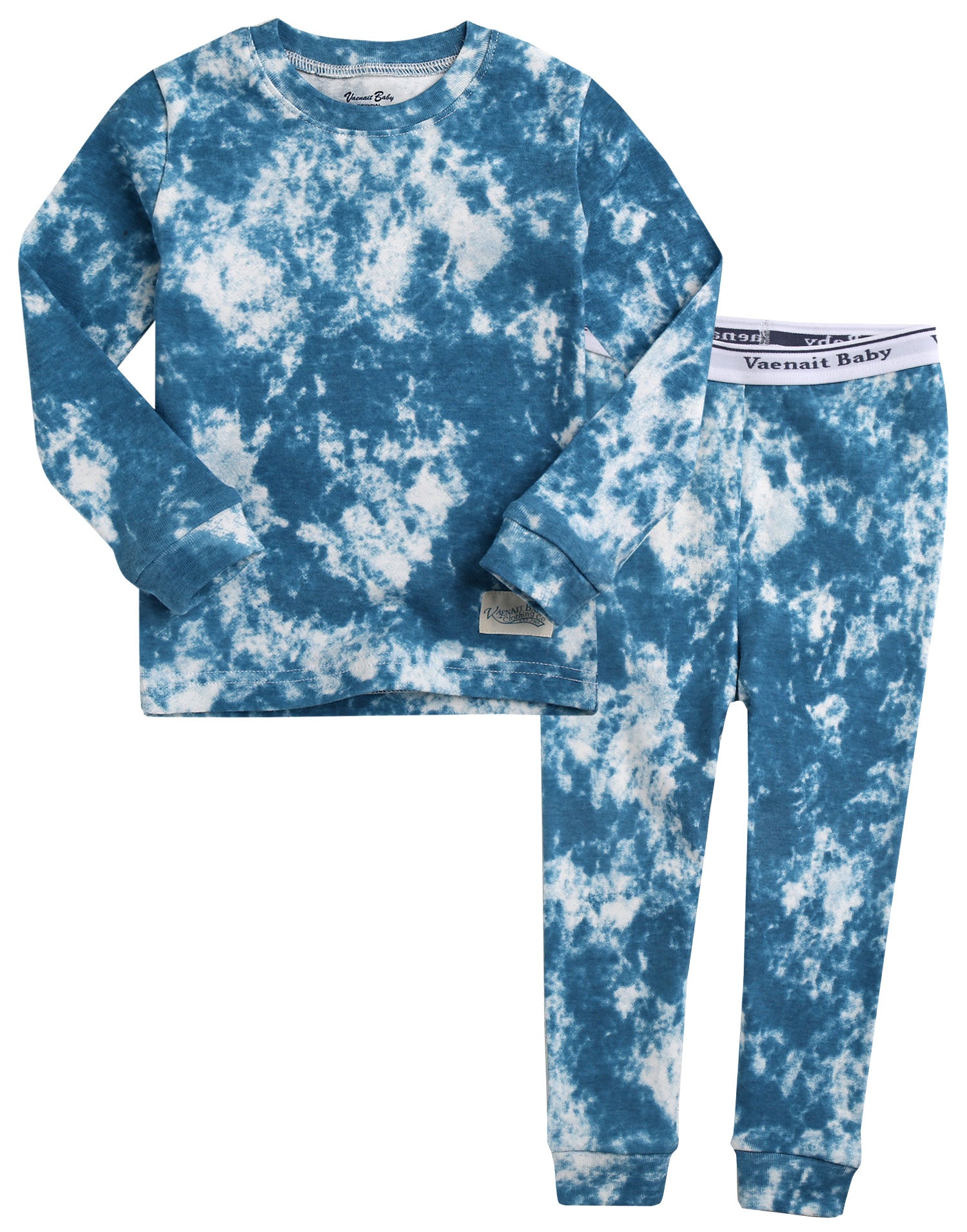 Tie Dye Blue Long Sleeve Pajama - Go PJ Party