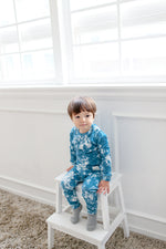 Tie Dye Blue Long Sleeve Pajama - Go PJ Party