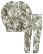 Tie Dye Khaki Long Sleeve Pajama - Go PJ Party