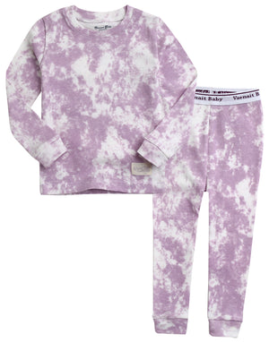 Tie Dye Purple Long Sleeve Pajama - Go PJ Party