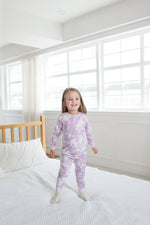 Tie Dye Purple Long Sleeve Pajama - Go PJ Party