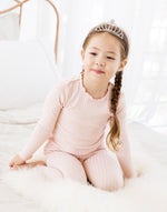 Shirring Peach Long Sleeve Pajama - Go PJ Party