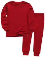 Modal Long Sleeve Pajama (Light Red/Dark Red) - Go PJ Party