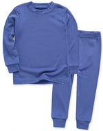 Modal Long Sleeve Pajama (Powder Blue/Mint/Dark Blue/Navy) - Go PJ Party