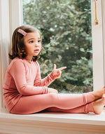 Modal Long Sleeve Pajama (Milk Pink/Purple Pink/Dark Pink) - Go PJ Party