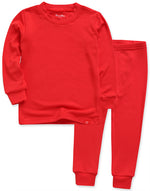 Modal Long Sleeve Pajama (Light Red/Dark Red) - Go PJ Party