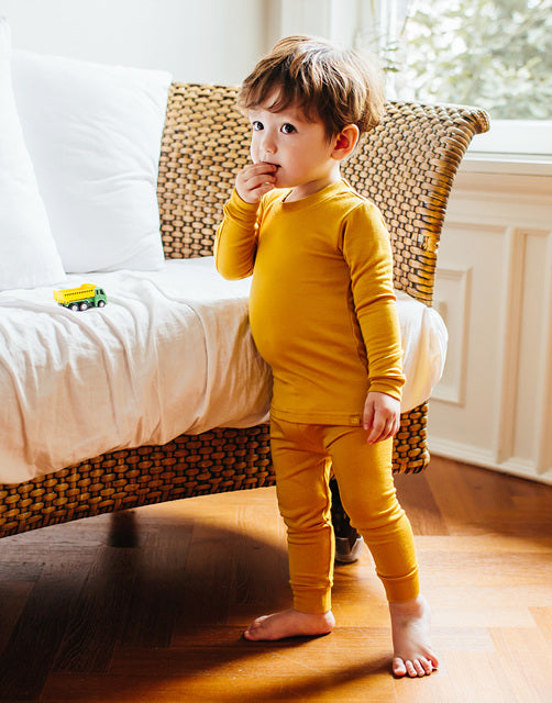 Mustard Modal Long Sleeve Pajama - Go PJ Party