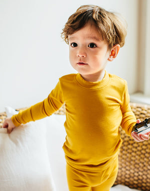 Mustard Modal Long Sleeve Pajama - Go PJ Party