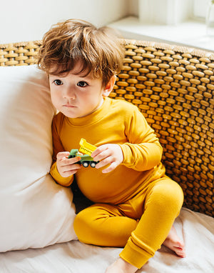 Mustard Modal Long Sleeve Pajama - Go PJ Party