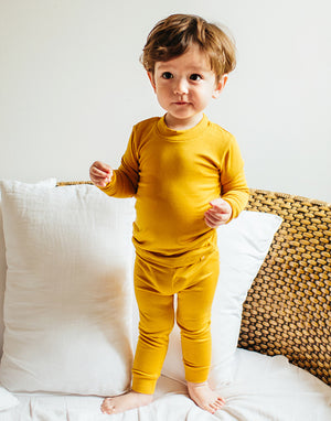 Mustard Modal Long Sleeve Pajama - Go PJ Party