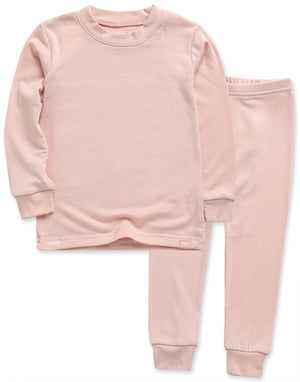 Modal Long Sleeve Pajama (Milk Pink/Purple Pink/Dark Pink) - Go PJ Party