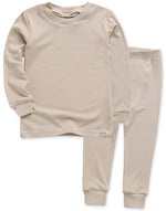 Modal Long Sleeve Pajama (Beige/Dark Brown/Grey/Charcoal/Black) - Go PJ Party