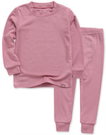 Modal Long Sleeve Pajama (Milk Pink/Purple Pink/Dark Pink) - Go PJ Party