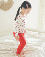 Shirring Heart Pop Modal Long Sleeve Pajama