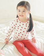 Shirring Heart Pop Modal Long Sleeve Pajama