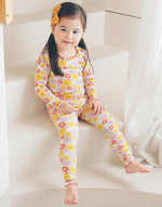 Shirring Tropical Modal Long Sleeve Pajama