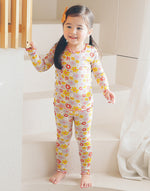 Shirring Tropical Modal Long Sleeve Pajama