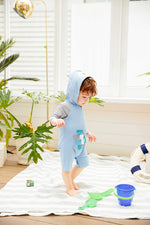 Baby Owl Sky Hoodie Baby 3/4 Sleeve Swimsuit - Go PJ Party