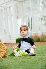 Baby Panda Hoodie Baby 3/4 Sleeve Swimsuit - Go PJ Party