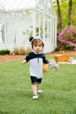 Baby Panda Hoodie Baby 3/4 Sleeve Swimsuit - Go PJ Party