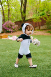 Baby Panda Hoodie Baby 3/4 Sleeve Swimsuit - Go PJ Party