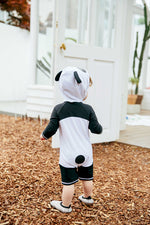 Baby Panda Hoodie Baby 3/4 Sleeve Swimsuit - Go PJ Party