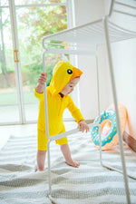 Duckling Yellow Hoodie Baby 3/4 Sleeve Swimsuit - Go PJ Party