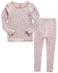 Shirring Pink Bouquet Modal Long Sleeve Pajama