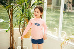 Surfer Pink Rash Guard Top