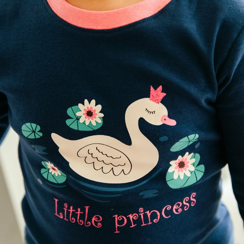 Princess Swan Long Sleeve Pajama - Go PJ Party