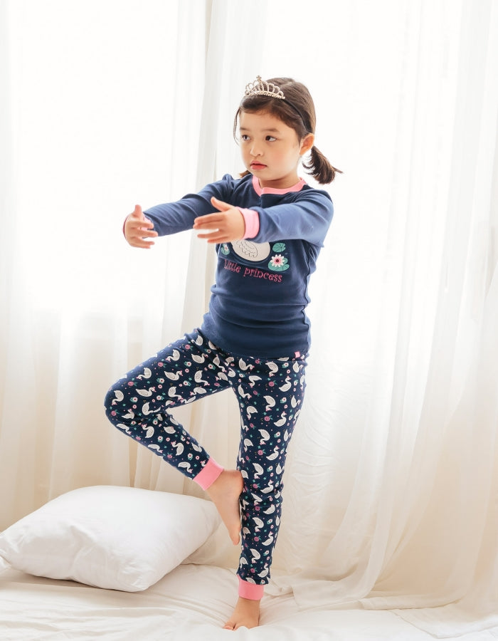 Princess Swan Long Sleeve Pajama - Go PJ Party