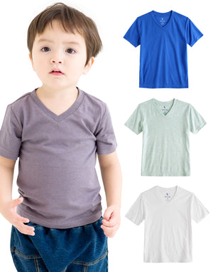 R. Blue Short Sleeve Vneck Tshirt - Go PJ Party