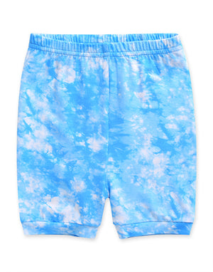 Tie Dye Blue Bamboo Short Sleeve Pajamas