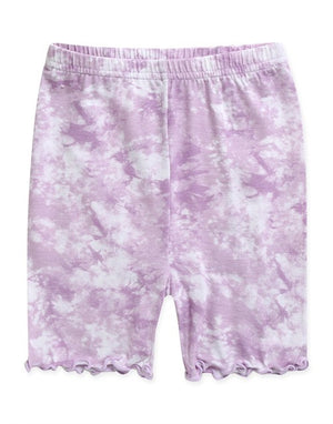 Tie Dye Lavender Bamboo Short Sleeve Pajamas