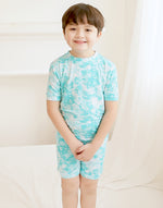 Tie Dye Mint Bamboo Short Sleeve Pajamas