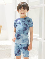 Tie Dye Navy  Short Sleeve Pajamas