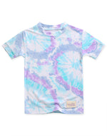 Tie Dye Purple Mint Bamboo Short Sleeve Pajamas