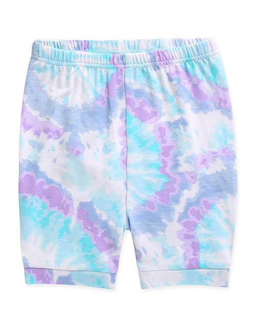 Tie Dye Purple Mint Bamboo Short Sleeve Pajamas