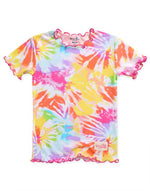 Tie Dye Rainbow Bamboo Short Sleeve Pajamas