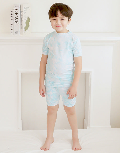 Tie Dye Sky Bamboo Short Sleeve Pajamas