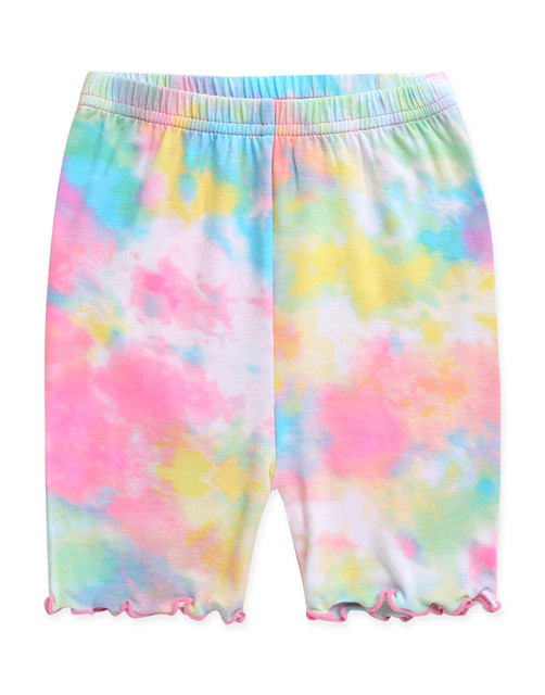 Tie Dye Tropical Neon Pink Bamboo Short Sleeve Pajamas