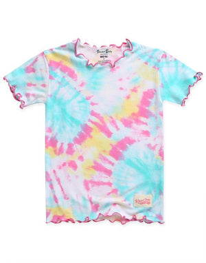 Tie Dye Mint Pink Bamboo Short Sleeve Pajamas