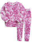 Tie Dye Cherry Pink Long Sleeve Pajama