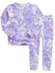 Tie Dye Milk Purple Long Sleeve Pajama