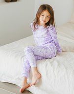 Tie Dye Milk Purple Long Sleeve Pajama