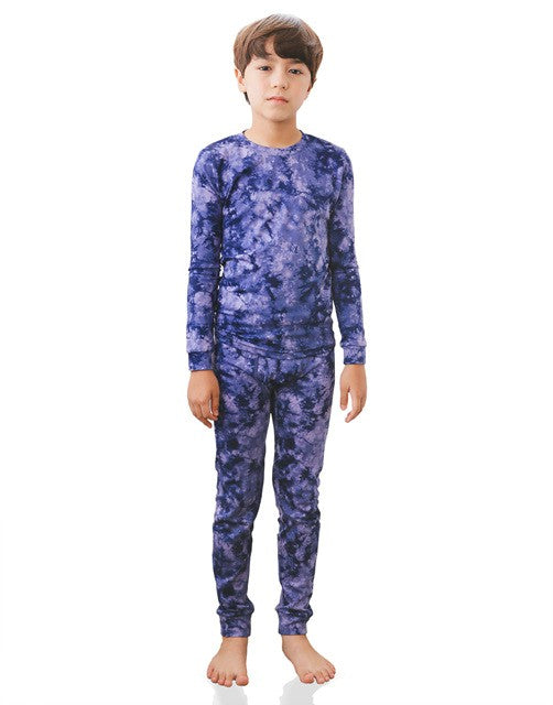 Aurora Navy Boys Aero Heat Thermal Pajama Set